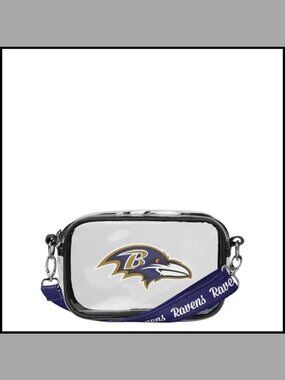 Clear Crossbody Bag Stadium Approved NFL Team Logo Stripe Purse